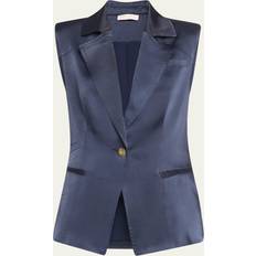 Woolrich Bomuld Quiltet Dun Vest Melton - Blå