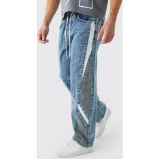 Baggy Jeans Off-White Puffy Over Extra Baggy Jeans - Blue