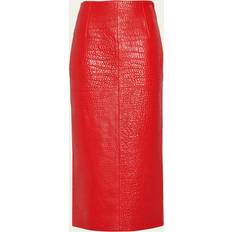 Pelle Gonne Strappy Midi Skirt - Rosso