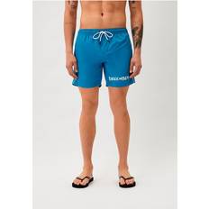 Polyester Logo Print Badshorts - Blå