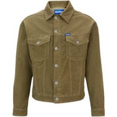 Cord Jacken Regular-Fit Jacket Cotton Corduroy - Light Green