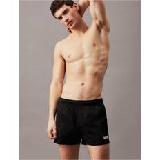 Calvin Klein Swimming Trunks Calvin Klein Solid Tonal Swim Shorts - Black