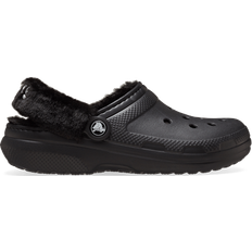 52 ⅔ Clogs Crocs Classic Fuzz Lined Clog - Black