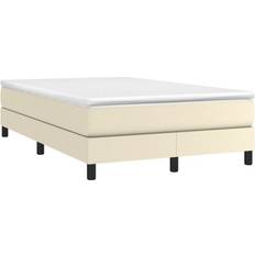120cm - Beige Sängramar vidaXL Gräddvit 120x200 cm Konstläder Sängram