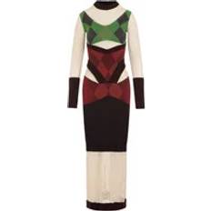 Marine Serre Knitted Cotton Dress - Multicolor