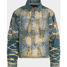 Who Decides War Clothing Who Decides War Whiskered Overlay Denim Jacket