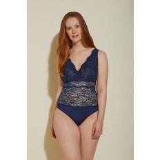 Polyamide Bodysuits Cosabella Curvy Bodysuit - Navy Blue/Aasmani Blue