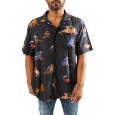Vans Men Shirts Vans Still Life Woven Short Sleeve Shirt - Dark Blue