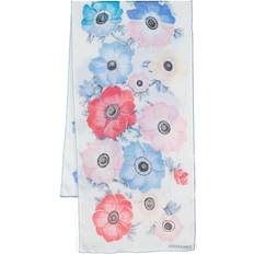 Ferragamo Scarfs Ferragamo Anemone-Print Scarf - Blue