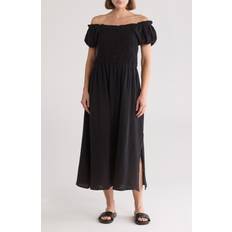 Cotton - Men Dresses Manina Midi Dress - Navy/Blue