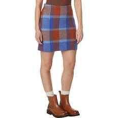 Rouge Jupes Merino Heartfelt Sweater Skirt - Umber Plaid