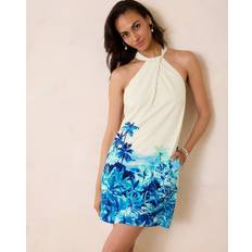 Tommy Bahama Ocean Side Views Silk Halter Dress - Coconut