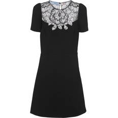 Prada Short Dresses Prada Lace Panelled Minidress - Black