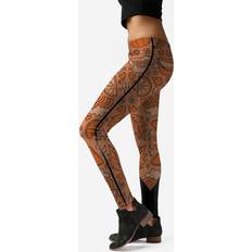 Oranje Leggings Striped Tights - Black/Orange