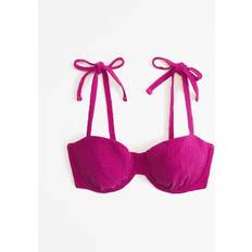 Pink Bikini Tops Curve Love Tie-Strap Bikini Top - Pink