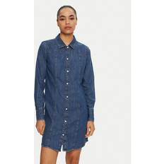 Wrangler Dresses Wrangler Regular Long Sleeve Denim Dress - Petrified