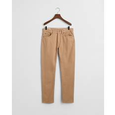 Gant Beige Trousers & Shorts Gant Soft Twill Slim Fit Jeans - Beige