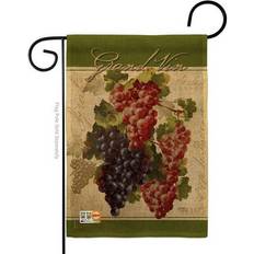 Red Flags Red Purple Grapes Garden Flag 13 x 18.5 in