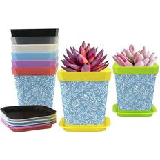 Tfcocft Plastic Flower Pots for Indoor Plants