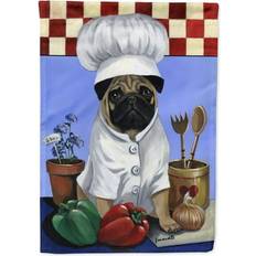 Pug Veggie Chef Garden Flag 11 x 0.01 x 15 in