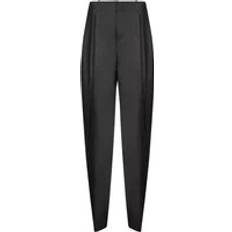 Dame - Silke Jeans Jacquemus Flarede Silkeuld Bukser - Sort