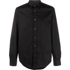 Diesel Herren Hemden Diesel Logo Embroidered Cotton Shirt - Black