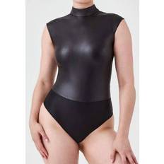 Spanx Mock Neck Bodysuit - Luxe Black