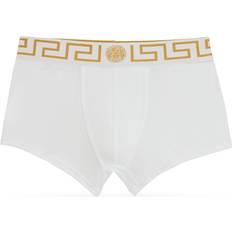 Versace Men's Underwear Versace Low Rise Logo Trunks - White/Gray