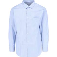 Whistles Stripe Grandad Collar Shirt - Blue/White