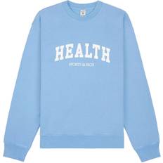 Oversized Homme Print Hoodie - Blue