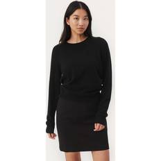 Cashmere Sweatere Part Two Classic Black Cashmere Pullover - Black