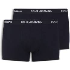 Dolce & Gabbana Blue Underwear Dolce & Gabbana Logo Boxer Briefs Navy