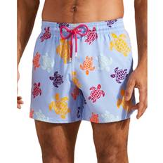 5XL Swimming Trunks Vilebrequin Moorise Tortues Print 5" Swim Trunks - Blue Flora