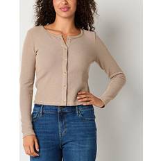 Viscosa Cardigan Elegant Neutral Cardigan - Beige