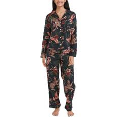 Desmond & Dempsey Vy Soleia Cotton Pyjama Set - Navy