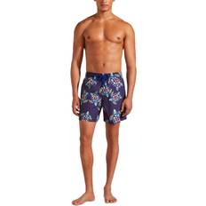 5XL Swimming Trunks Vilebrequin Moorea Vendome Turtles Print Swim Trunks - Blue