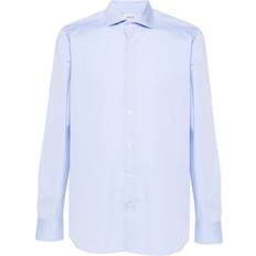 Denim Shirts - Unisex ERL Cotton Shirt - Blue