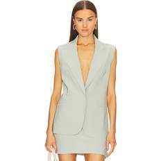Norma Kamali Sleeveless Jacket - Sage