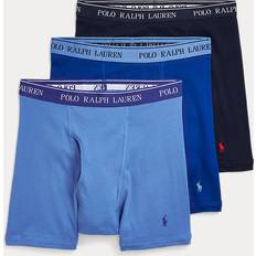 Men's Underwear Classic Cotton Boxer Shorts 3-Pack - Blue/White/Navy