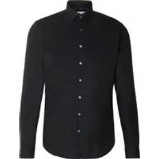 Calvin Klein Linen Shirts Calvin Klein Chemise Coupe Regular Coton - Noir