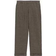 Barena Venezia Linen Blend High Waist Trousers - Brown