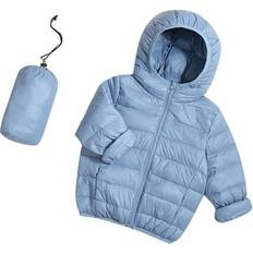 Kids Teens Puffer Coat - Light Blue