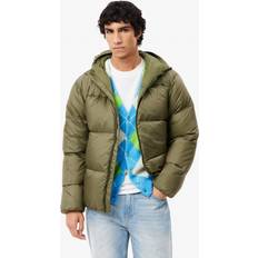 Men's Hooded Down Jacket - Wheat Brown