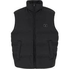 Valentino Vests Valentino Men's Nero Signature V-Logo Vest - Nero