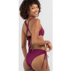 Stripes Bikinis Nia Ruch Bikini Bottom - Cabernet