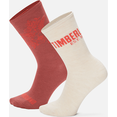 Timberland Women Underwear Timberland Floral Crew Socks - Apple Butter