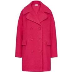 Pink - Unisex Frakker ERL Stylish Double-Breasted Coat - Red