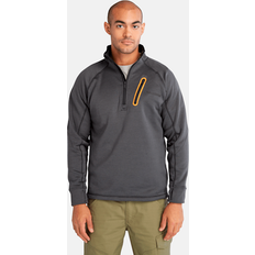 Outerwear Timberland Pro Reaxion Quarter-Zip Fleece Jacket - Chrcl Heather/Chrcl