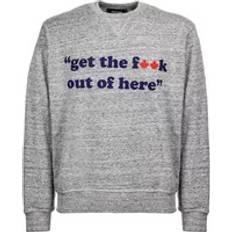 DSquared2 Women Jumpers DSquared2 Crew Neck OUT OF HERE Brushed Cotton Sweatshirt