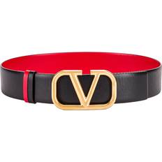 Rot Gürtel Logo Belt Boat-Neck Top - Red